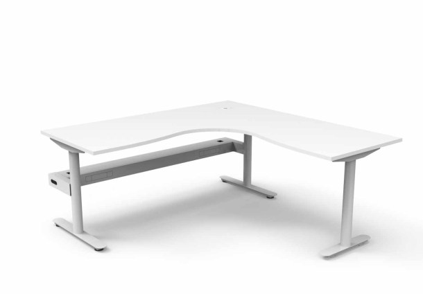 White Frame - Natural Oak Top